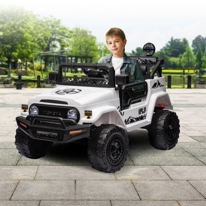 Kahuna Authorized Toyota Electric Kids Ride-on Car Fj Cruiser - White - Mekamart Australia