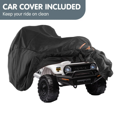 Kahuna Authorized Toyota Electric Kids Ride-on Car Fj Cruiser - White - Mekamart Australia