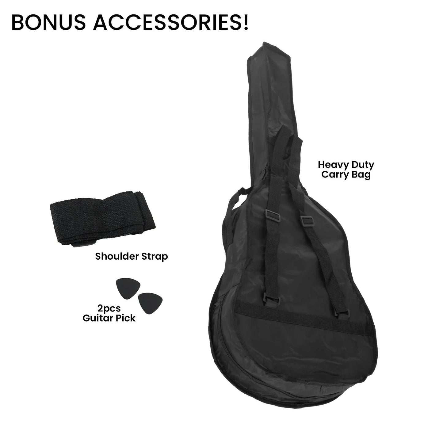 Karrera 38in Cutaway Acoustic Guitar with guitar bag - Pink - Mekamart Australia