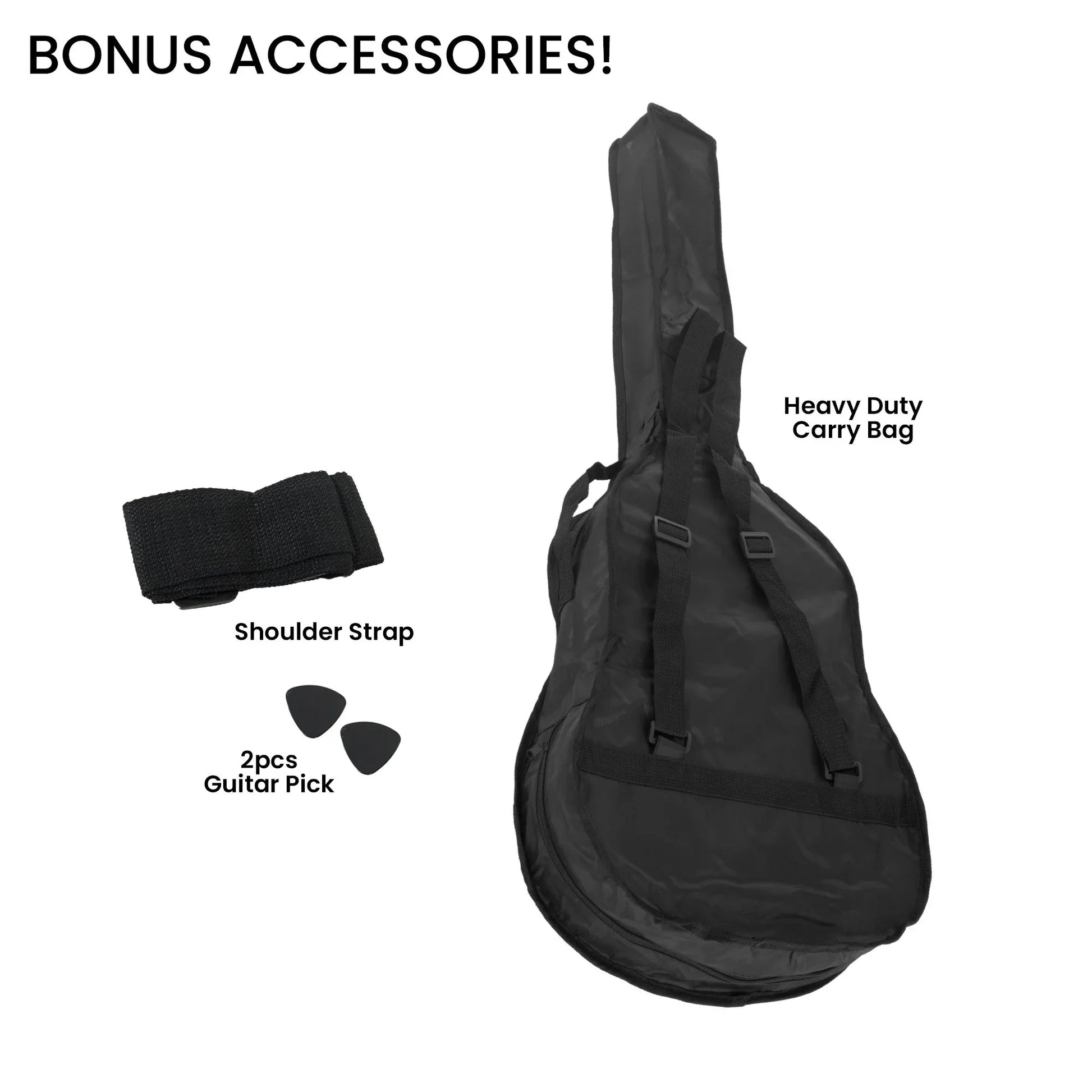 Karrera 38in Cutaway Acoustic Guitar with guitar bag - Pink - Mekamart Australia