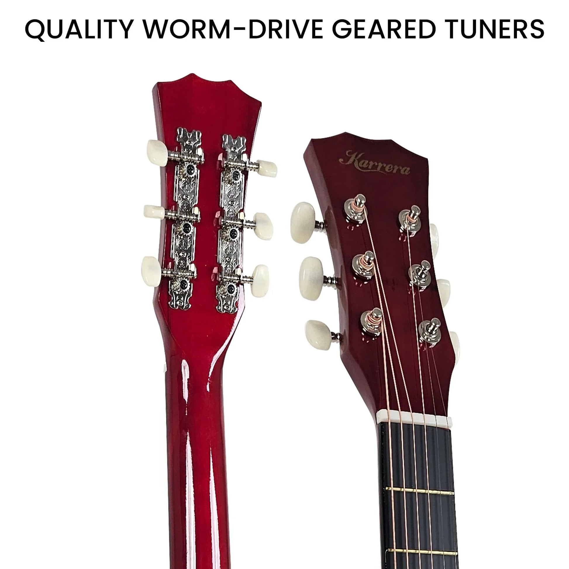 Karrera 38in Pro Cutaway Acoustic Guitar with Bag Strings - Sun Burst - Mekamart Australia