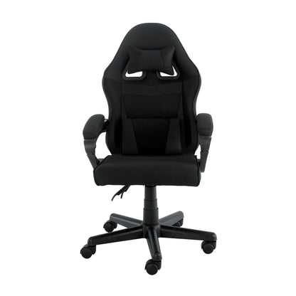 Sarantino Antre Kids Study Gaming Chair Black Adjustable Computer Desk Seat Racing Inspired-look With Adjustable Height, Ergonomic Back Support, Padded Armrests - Mekamart Australia