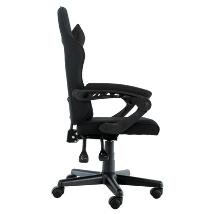 Sarantino Antre Kids Study Gaming Chair Black Adjustable Computer Desk Seat Racing Inspired-look With Adjustable Height, Ergonomic Back Support, Padded Armrests - Mekamart Australia