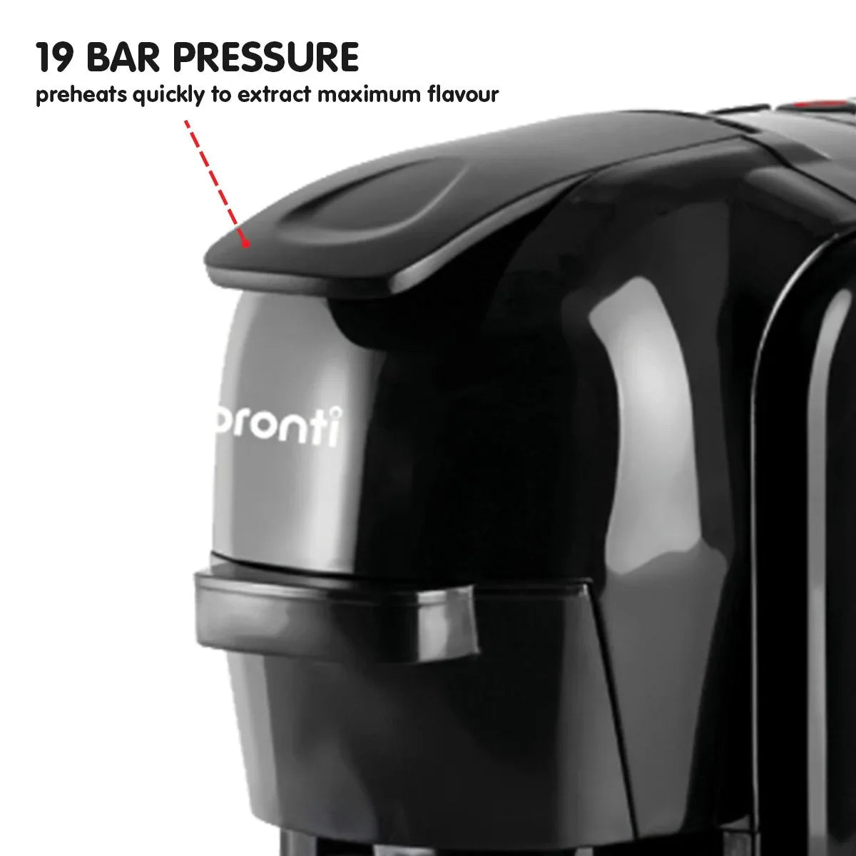 Pronti HomeMaid 3-in-1 Coffee Machine Multi-Capsule Pods and Ground Coffee Nespresso & Caffitaly Compatible CM-511HM - Mekamart Australia