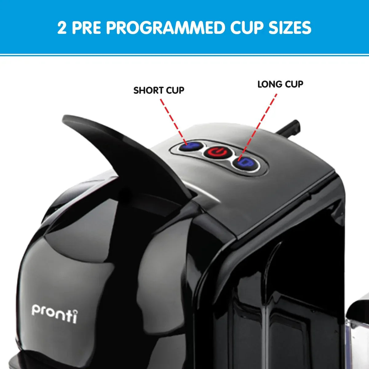 Pronti HomeMaid 3-in-1 Coffee Machine Multi-Capsule Pods and Ground Coffee Nespresso & Caffitaly Compatible CM-511HM - Mekamart Australia