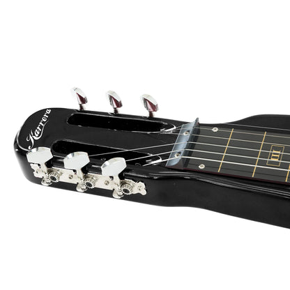 Karrera 29in 6-String Lap Steel Hawaiian Guitar - Black - Mekamart Australia