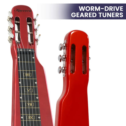 Karrera 6-String Steel Lap Guitar - Metallic Red - Mekamart Australia