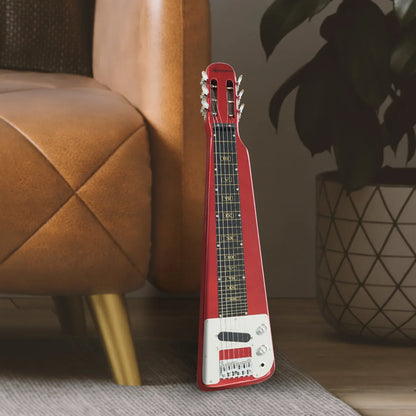 Karrera 6-String Steel Lap Guitar - Metallic Red - Mekamart Australia