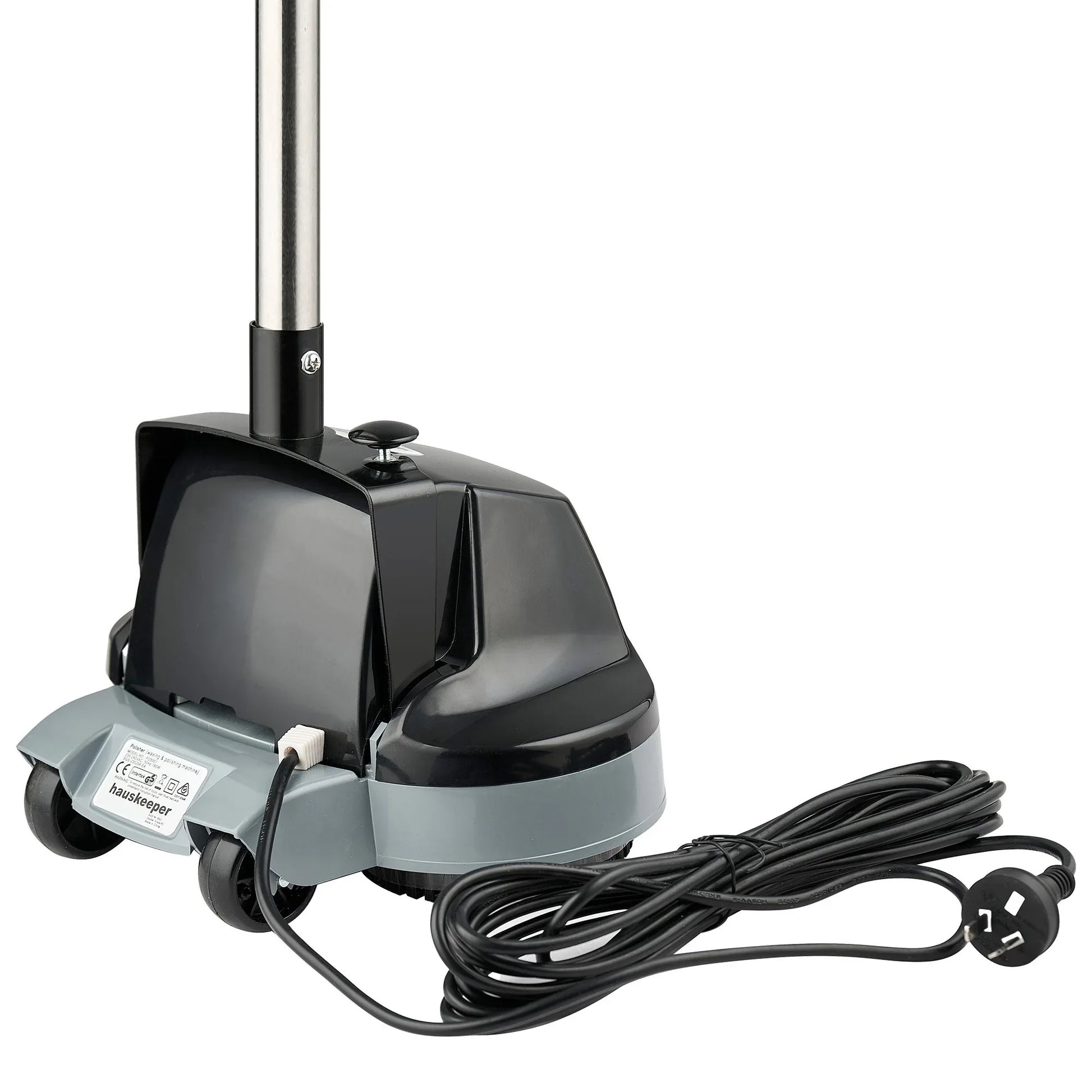 Kartrite Hauskeeper Gen2 5-in-1 Black Electric Floor Polisher Hard Waxer Buffer Scrubber Cleaner 240v With Twin Rotating Brushes 6m Power Cord - Mekamart Australia