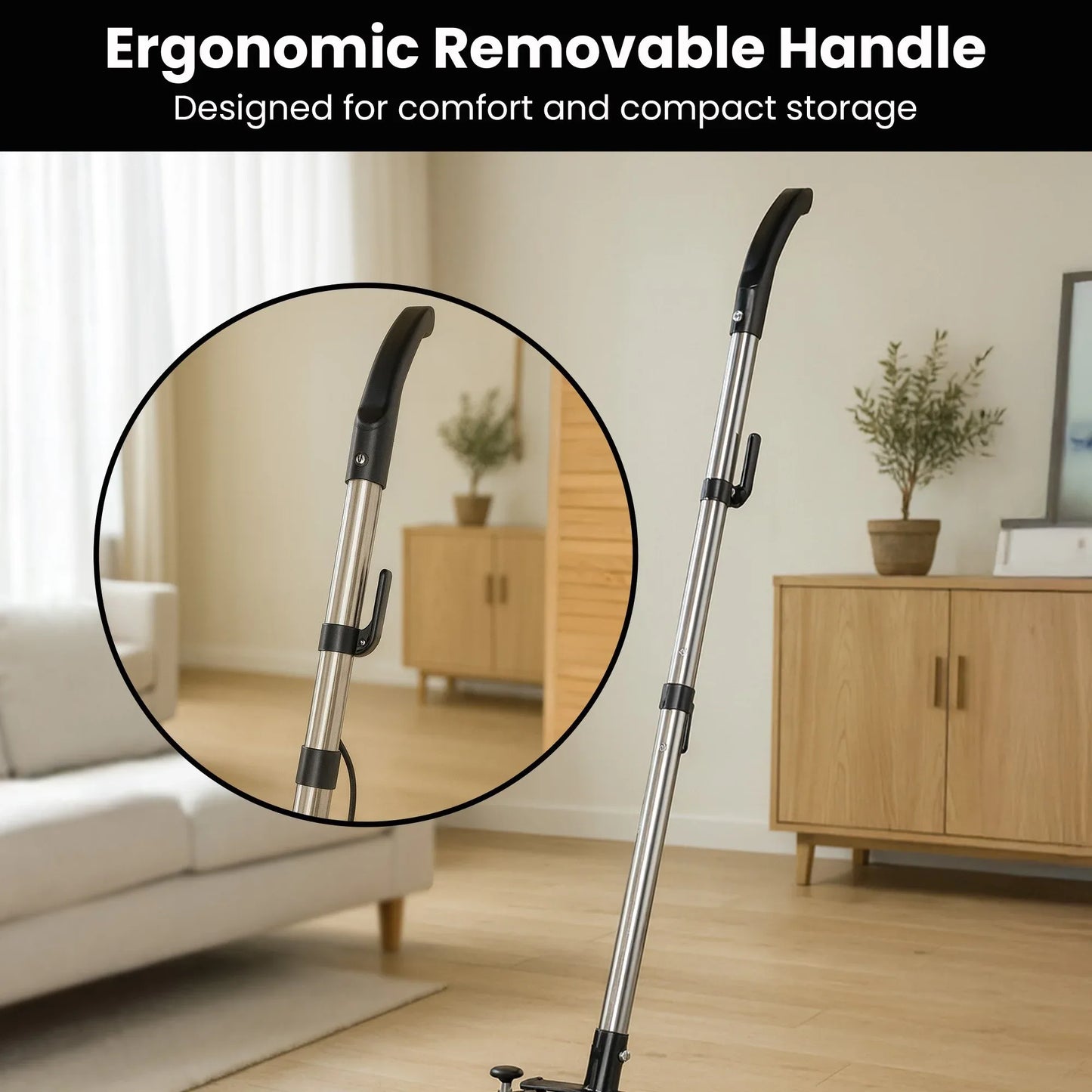 Kartrite Hauskeeper Gen2 5-in-1 Black Electric Floor Polisher Hard Waxer Buffer Scrubber Cleaner 240v With Twin Rotating Brushes 6m Power Cord - Mekamart Australia