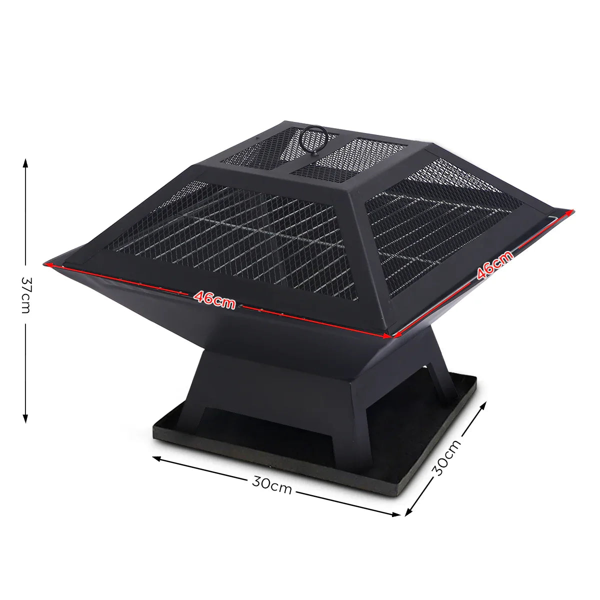 Wallaroo Portable Outdoor Fire Pit for BBQ, Grilling, Cooking, Camping - Mekamart Australia