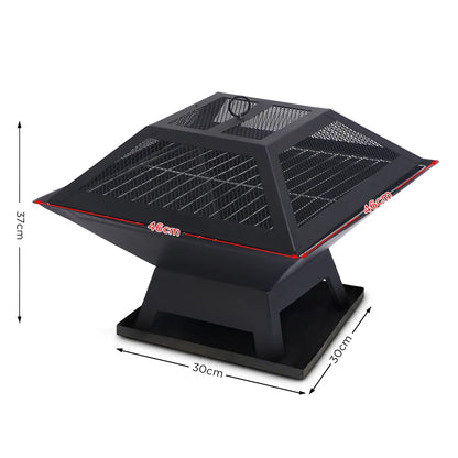 Wallaroo Portable Outdoor Fire Pit for BBQ, Grilling, Cooking, Camping - Mekamart Australia