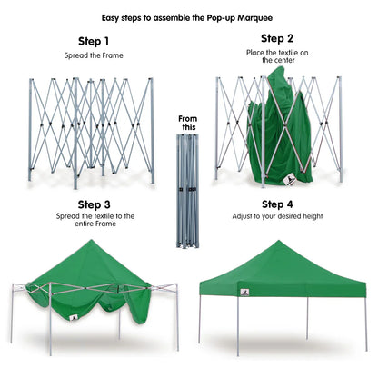 Wallaroo Gazebo Tent Marquee 3x3 Popup Outdoor - Green - Mekamart Australia
