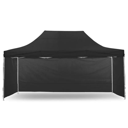 Wallaroo Gazebo Tent Marquee 3x4.5m PopUp Outdoor Black - Mekamart Australia