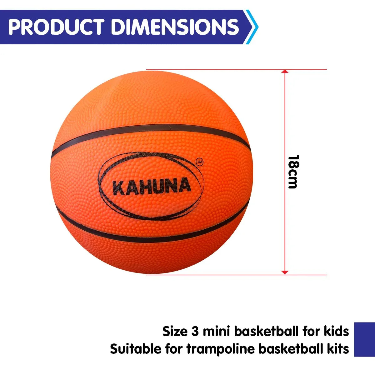 Kahuna Basketball L.e.d Glow Light Up Trampoline Ball - Mekamart Australia