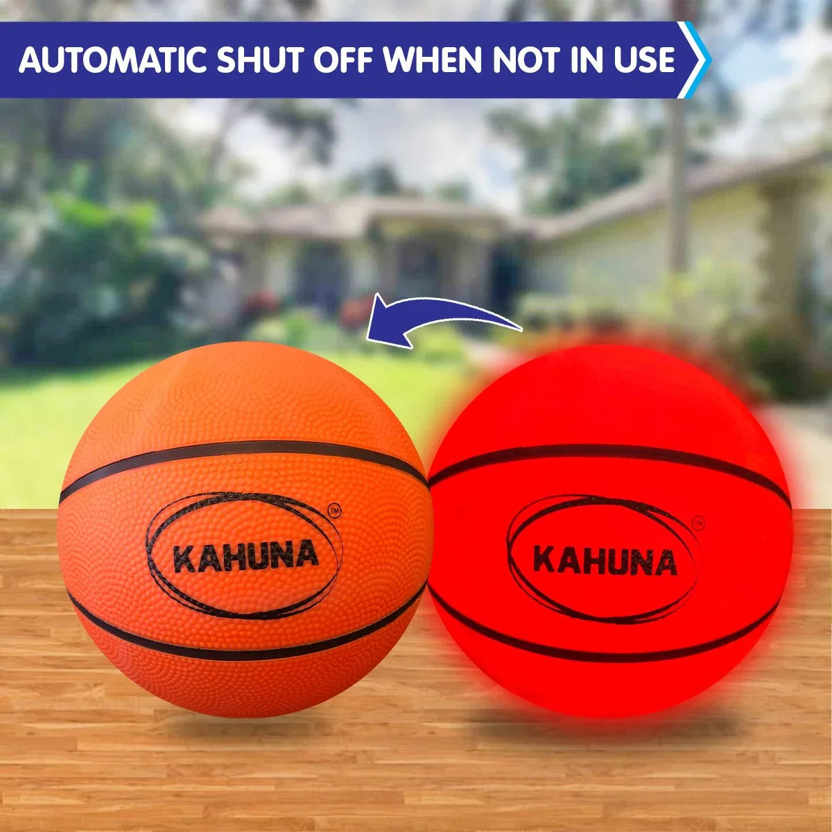 Kahuna Basketball L.e.d Glow Light Up Trampoline Ball - Mekamart Australia