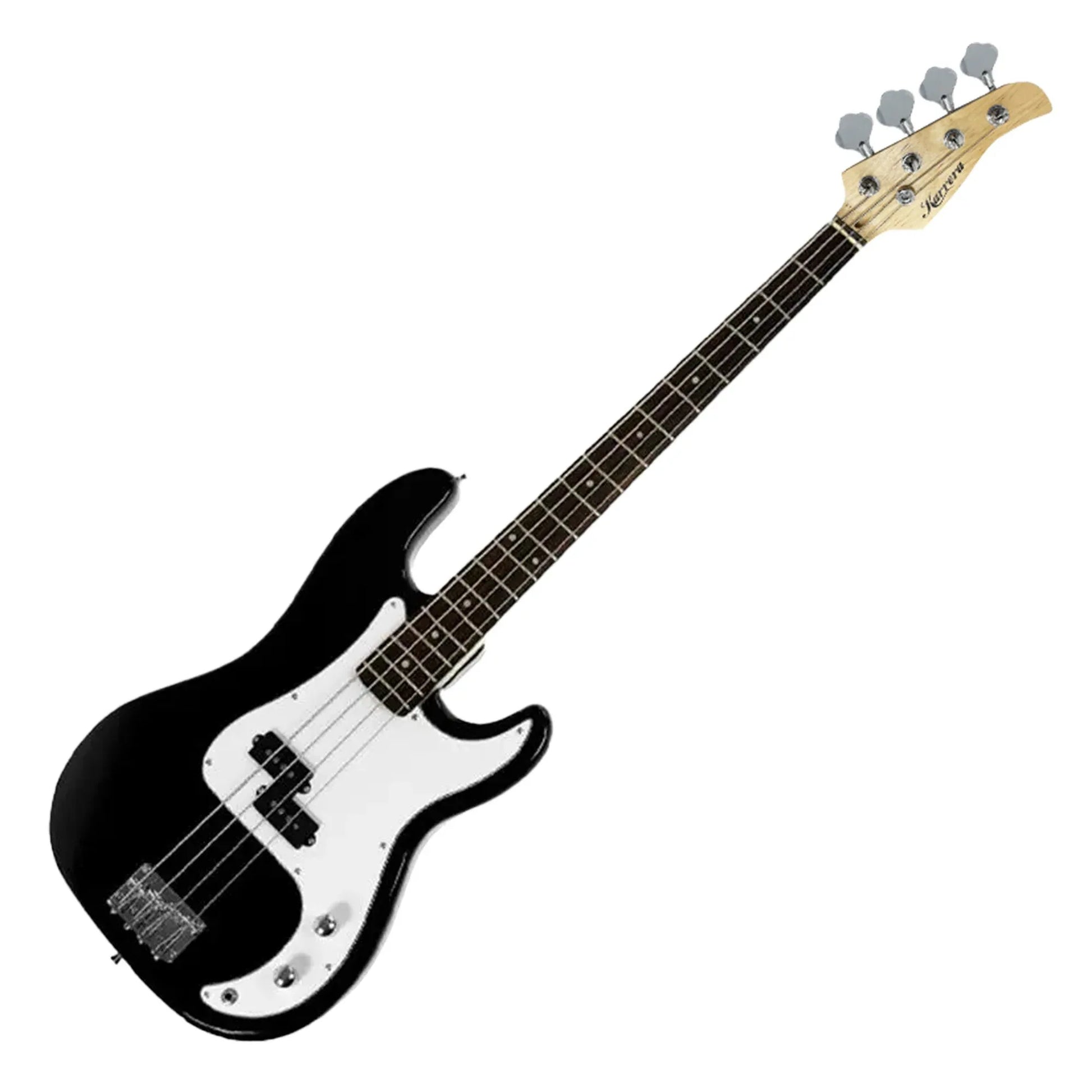 Karrera 39in Electric Guitar Bass Tuner Music 4-String Instrument Full Size Black - Mekamart Australia