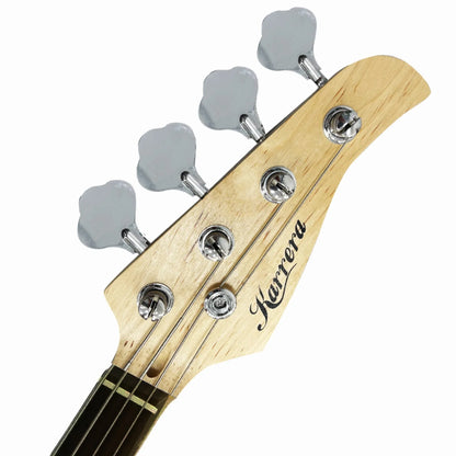 Karrera 39in Electric Guitar Bass Tuner Music 4-String Instrument Full Size Black - Mekamart Australia