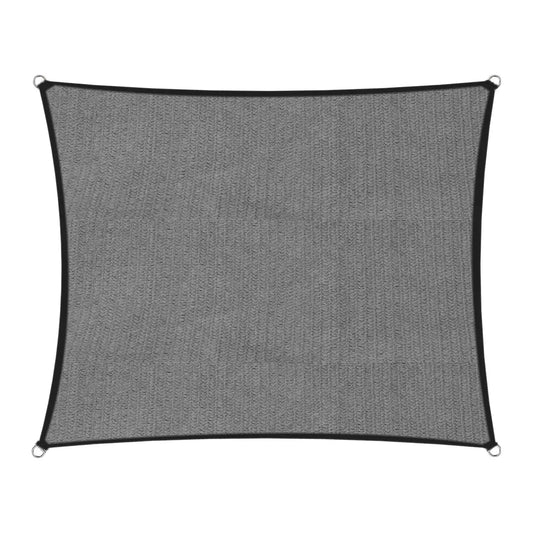Wallaroo 280gsm Outdoor Sun Shade Sail Canopy Grey Square 2.5m X 2.5m - Mekamart Australia