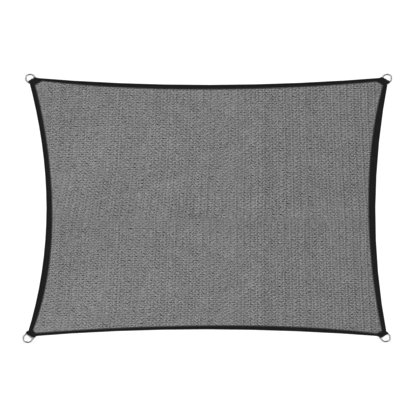 Wallaroo 280gsm Outdoor Sun Shade Sail Canopy Grey - 4m X 6m - Mekamart Australia