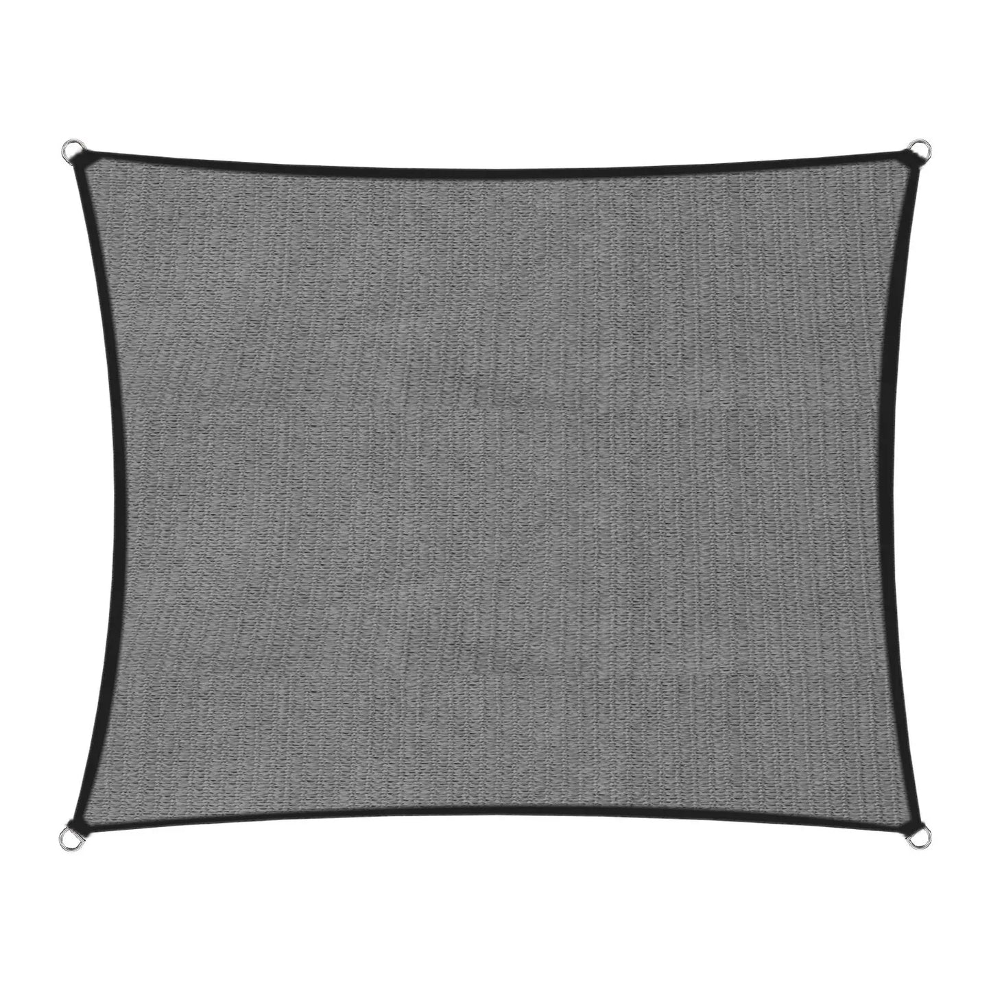 Wallaroo 280gsm Outdoor Square Sun Shade Sail Canopy Grey - 5m X 5m - Mekamart Australia