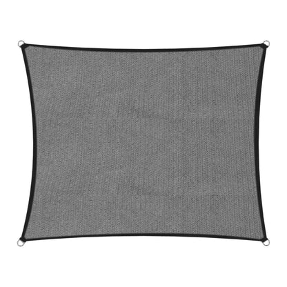 Wallaroo 280gsm Outdoor Square Sun Shade Sail Canopy Grey - 5m X 5m - Mekamart Australia