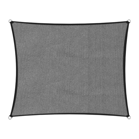 Wallaroo Outdoor Sun Shade Sail Canopy Grey Square 6 x 6M - Mekamart Australia