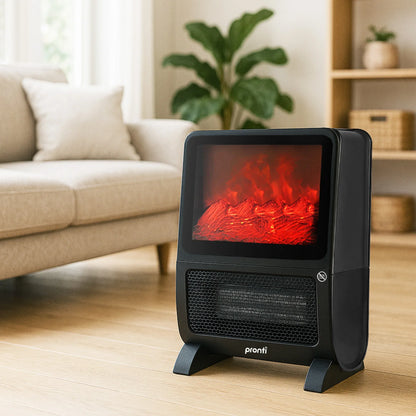Pronti 2000W 3D Fire PTC Electric Portable Room Heater - Mekamart Australia