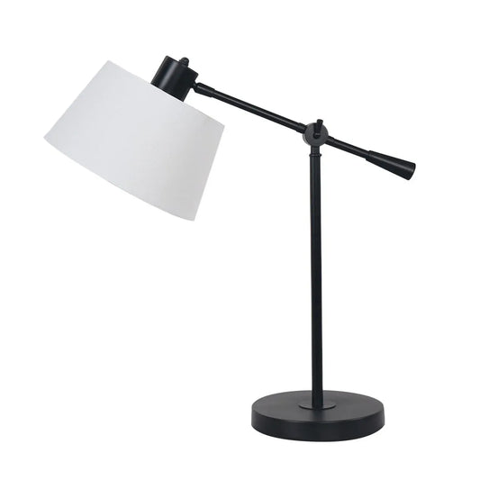Sarantino Adjustable Metal Table Lamp In Black - Mekamart Australia