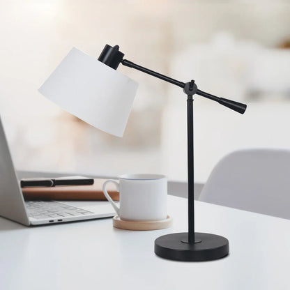 Sarantino Adjustable Metal Table Lamp In Black - Mekamart Australia