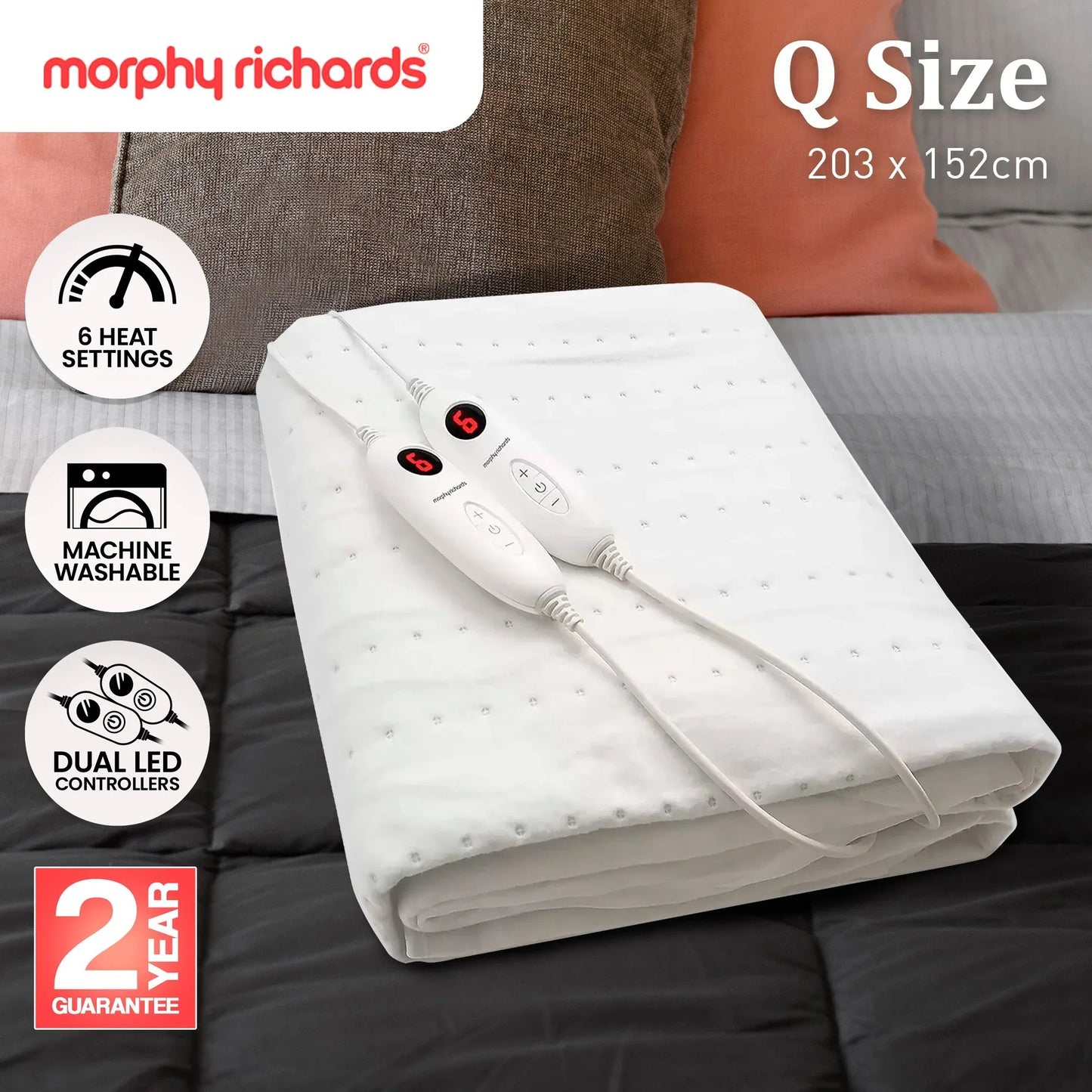 Morphy Richards Electric Blanket - Queen - Mekamart Australia