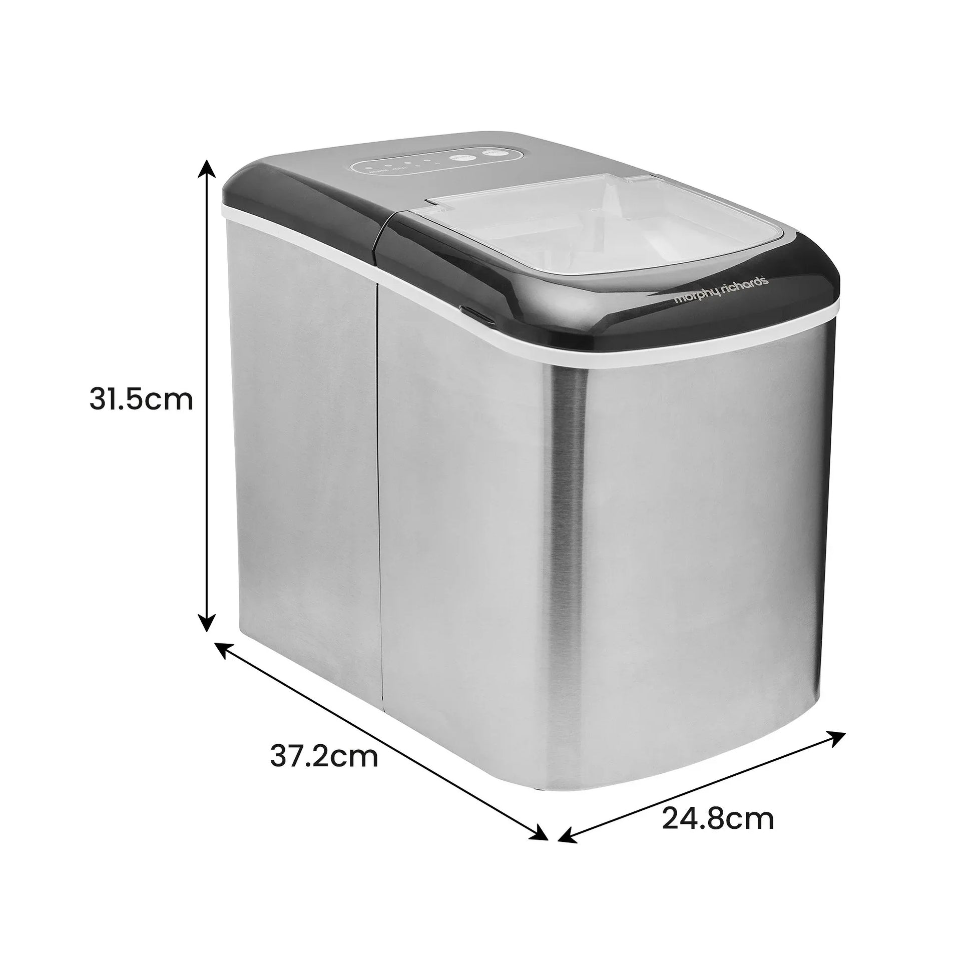Morphy Richards 15kg Ice Maker in Stainless Steel - Mekamart Australia