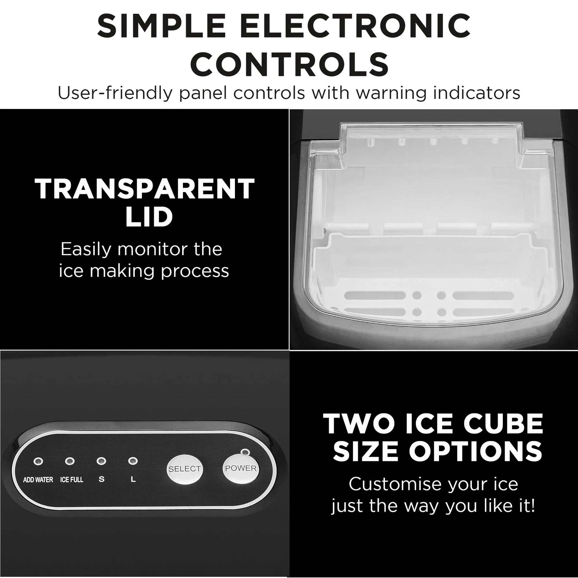 Morphy Richards 15kg Ice Maker in Stainless Steel - Mekamart Australia