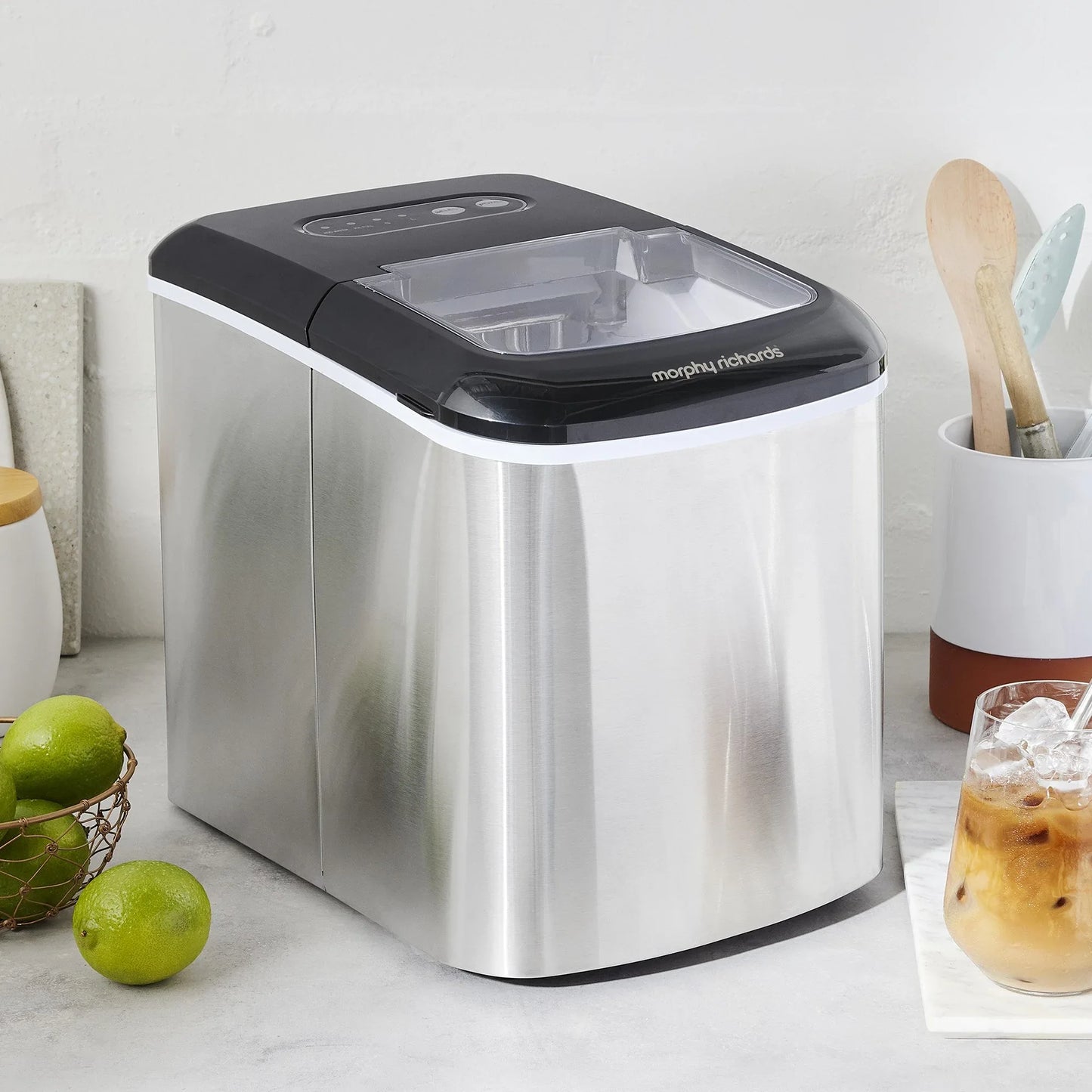Morphy Richards 15kg Ice Maker in Stainless Steel - Mekamart Australia