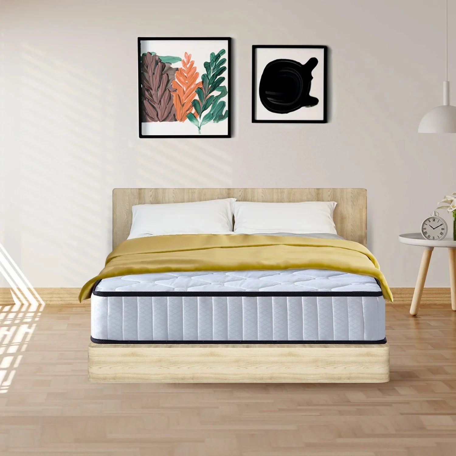 Laura Hill King Single Size Mattress Pocket Spring High Density Foam For Bed - Mekamart Australia