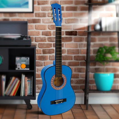 Karrera 34in Acoustic Children no cut Guitar - Blue - Mekamart Australia
