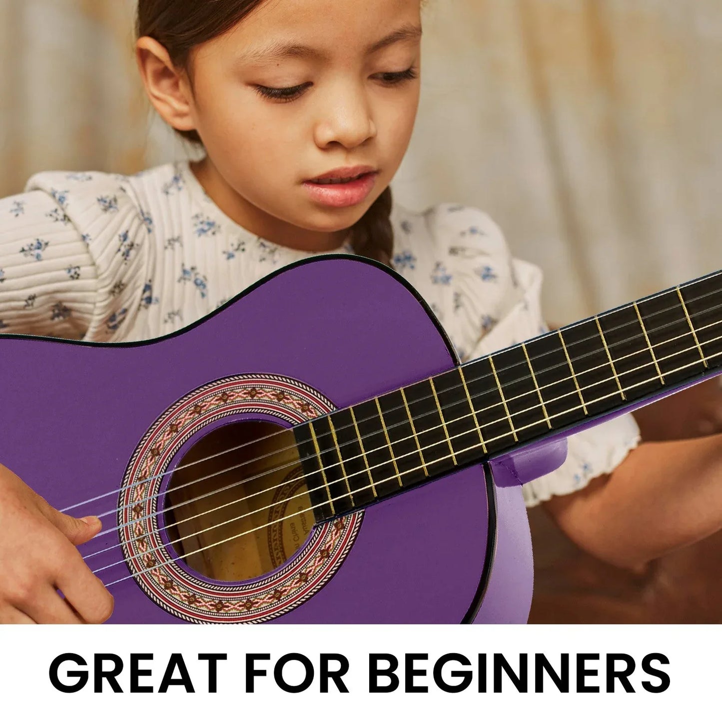 Karrera 34in Acoustic Children no cut Guitar - Purple - Mekamart Australia