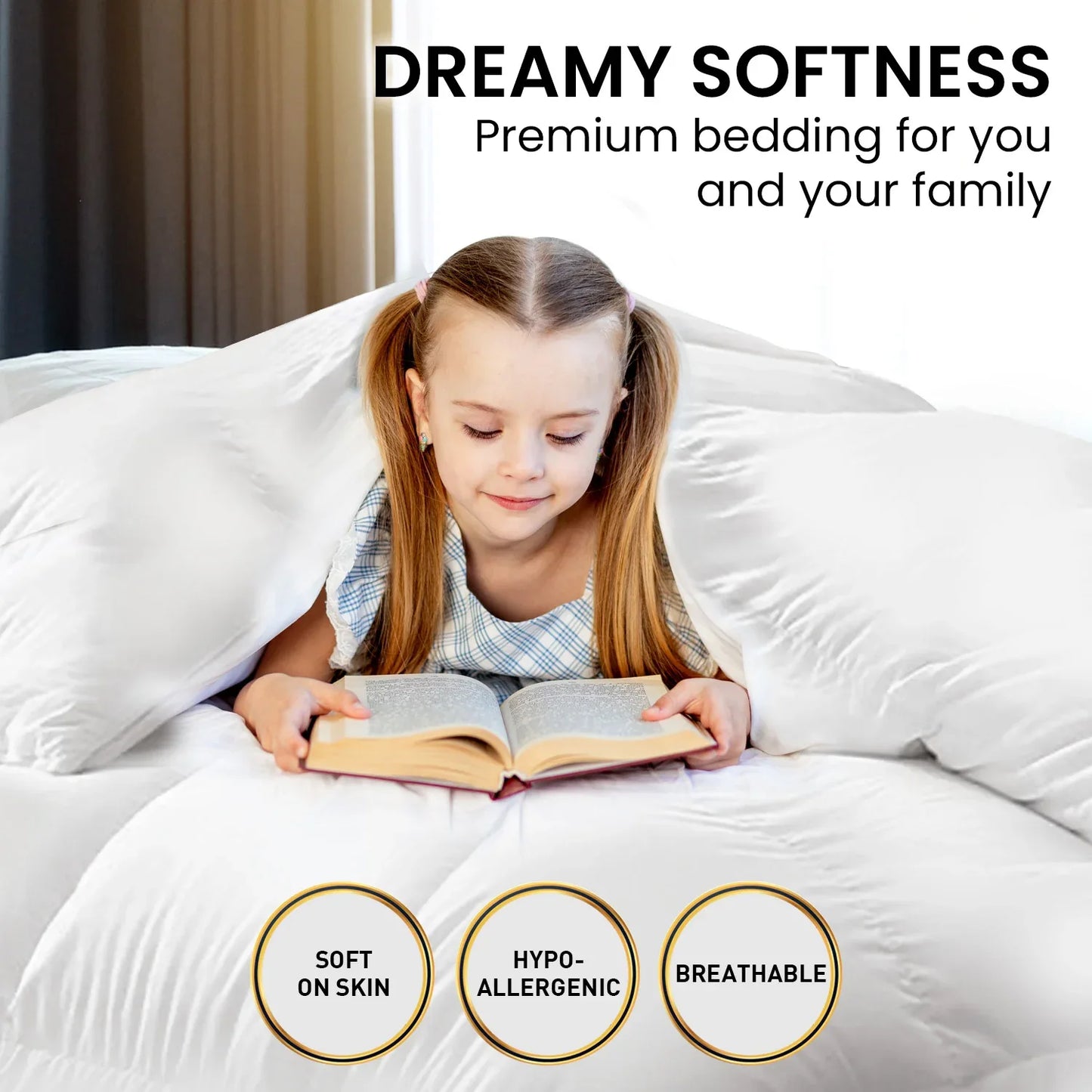 Laura Hill 500GSM Duck Down Feather Quilt Comforter Doona - Queen - Mekamart Australia