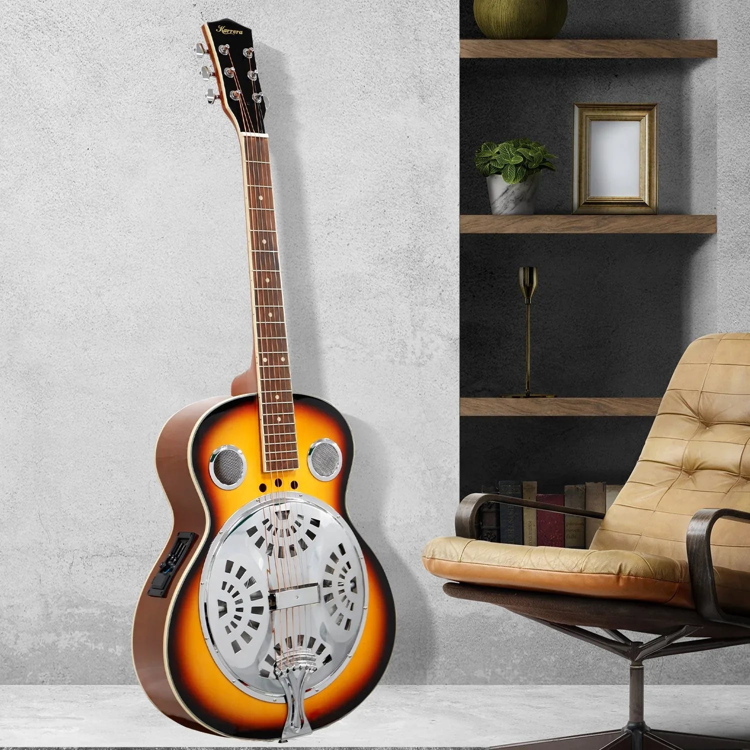Karrera 40in Resonator Guitar - Sunburst - Mekamart Australia