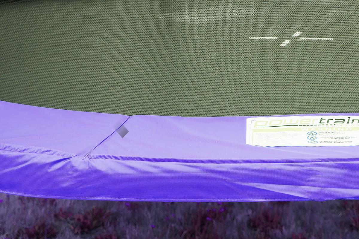 Kahuna 12ft Trampoline Free Ladder Spring Mat Net Safety Pad Cover Round Enclosure - Purple - Mekamart Australia