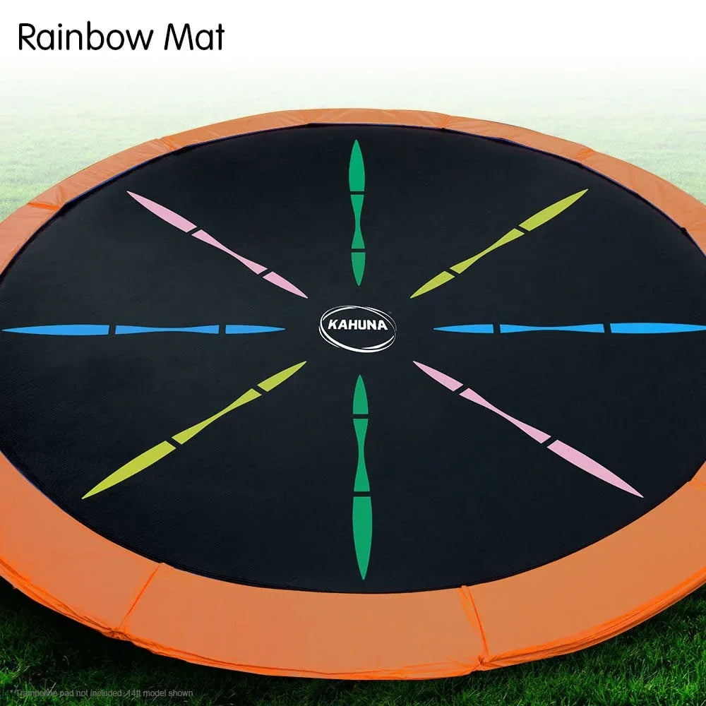 Kahuna 14ft Trampoline Replacement Spring Mat - Rainbow - Mekamart Australia
