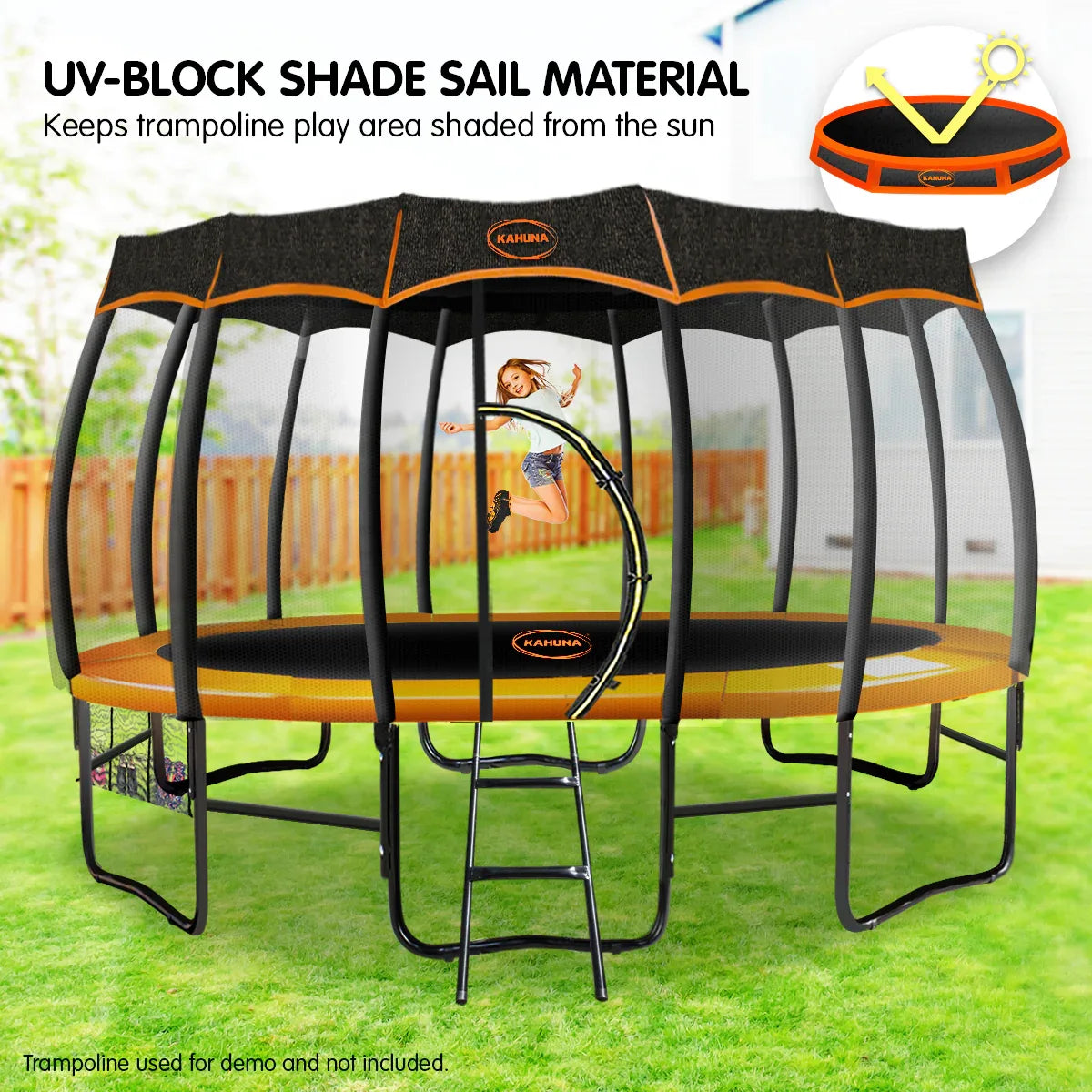 Kahuna 12ft Removable Twister Trampoline Roof Shade Cover - Mekamart Australia