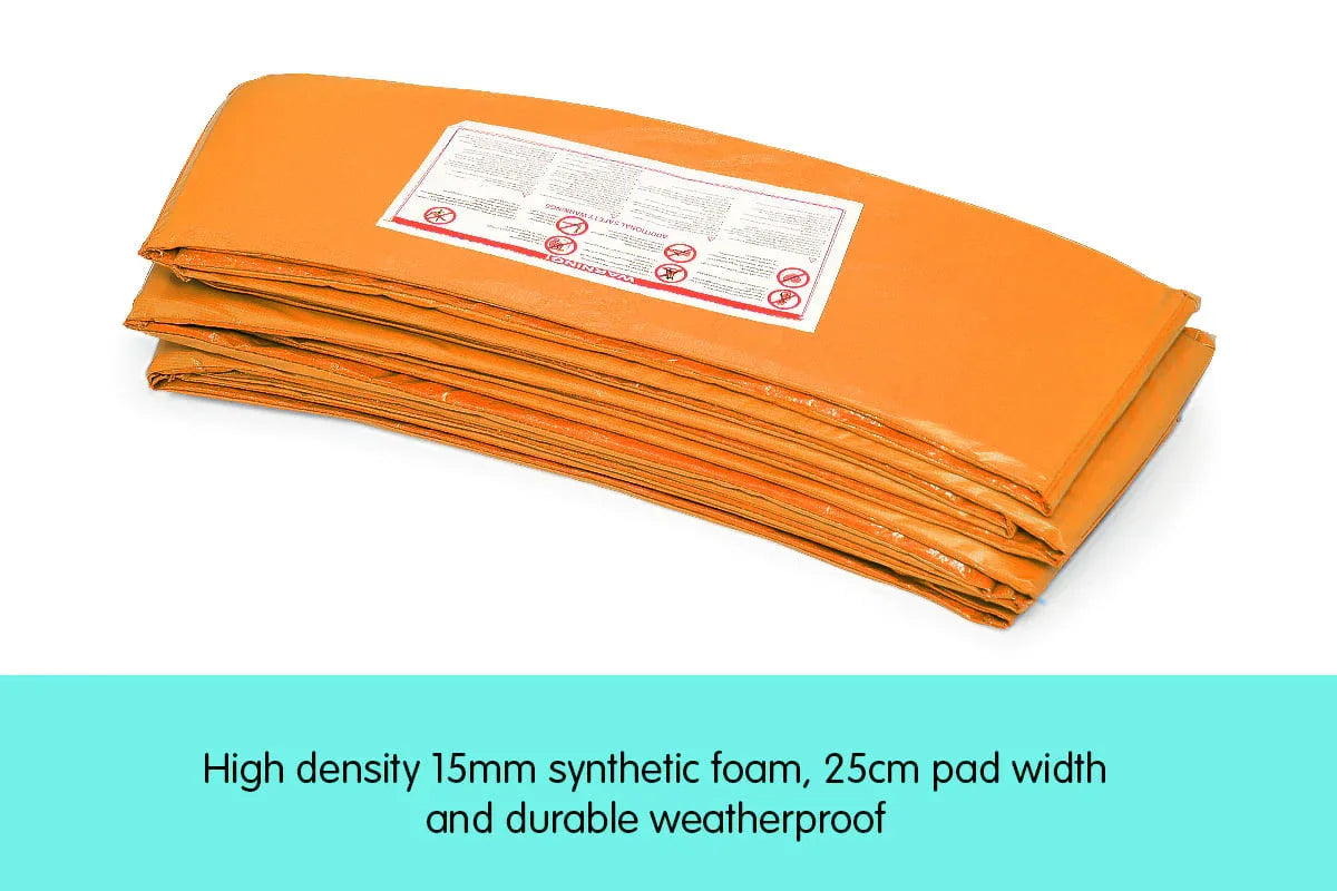 Kahuna 10ft Trampoline Replacement Pad Round - Orange - Mekamart Australia