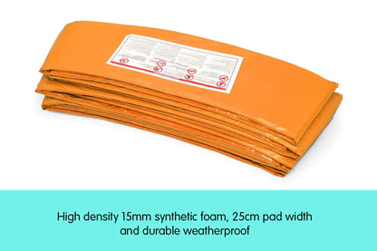 Kahuna 10ft Trampoline Replacement Pad Round - Orange - Mekamart Australia