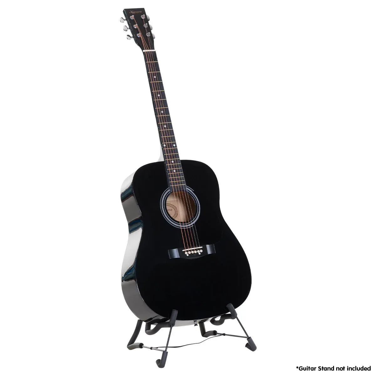 Karrera 41in Acoustic Wooden Guitar with Bag - Black - Mekamart Australia