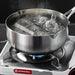 20cm 316L Stainless Steel Saucepan Compound Steel Honeycomb Nonstick Sauce Pan with Glass Lid 2.2L Pot Stay-Cool Handle Multipurpose Milk Saucepan, Induction Capable and Gas Stove - Mekamart Australia