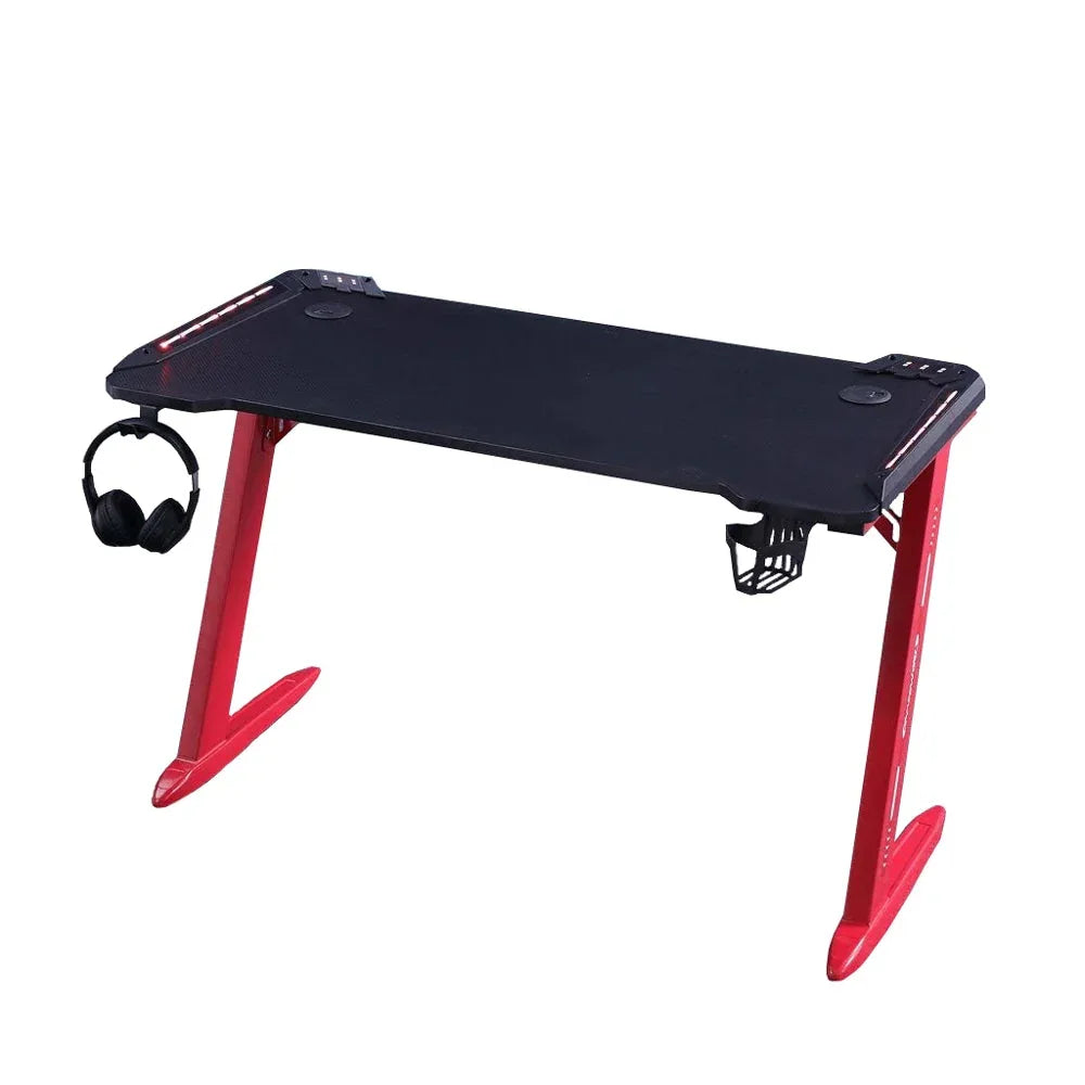 140cm RGB Gaming Desk Desktop PC Computer Desks Desktop Racing Table Office Laptop Home AU - Mekamart Australia