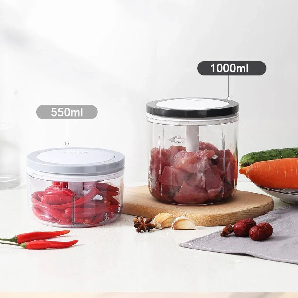 Ecoco Easy Chopper Mincer Mixer Slicer Dicer Blender Cutter Shredder For Onion Garlic 550 Black - Mekamart Australia