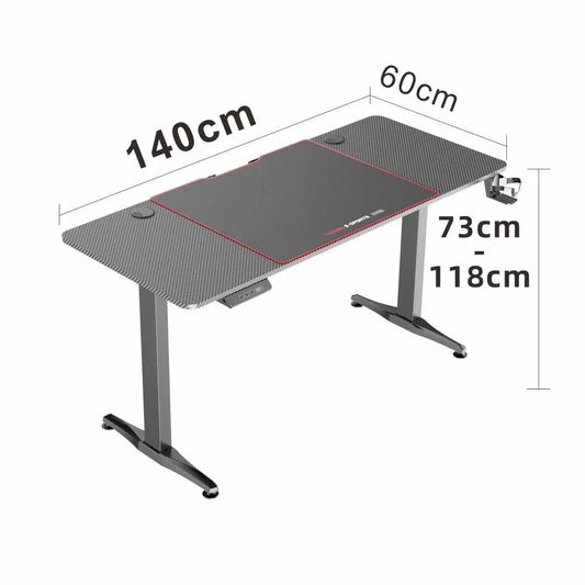 Gaming Standing Desk Home Office Lift Electric Height Adjustable Sit To Stand Motorized Standing Desk 1460 - Mekamart Australia