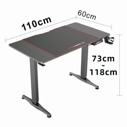 Gaming Standing Desk Home Office Lift Electric Height Adjustable Sit To Stand Motorized Standing Desk 1460 - Mekamart Australia